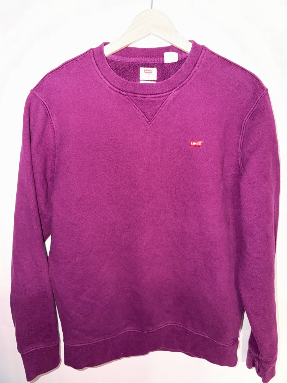 Levi's Men's Crewneck Sweater - Magenta